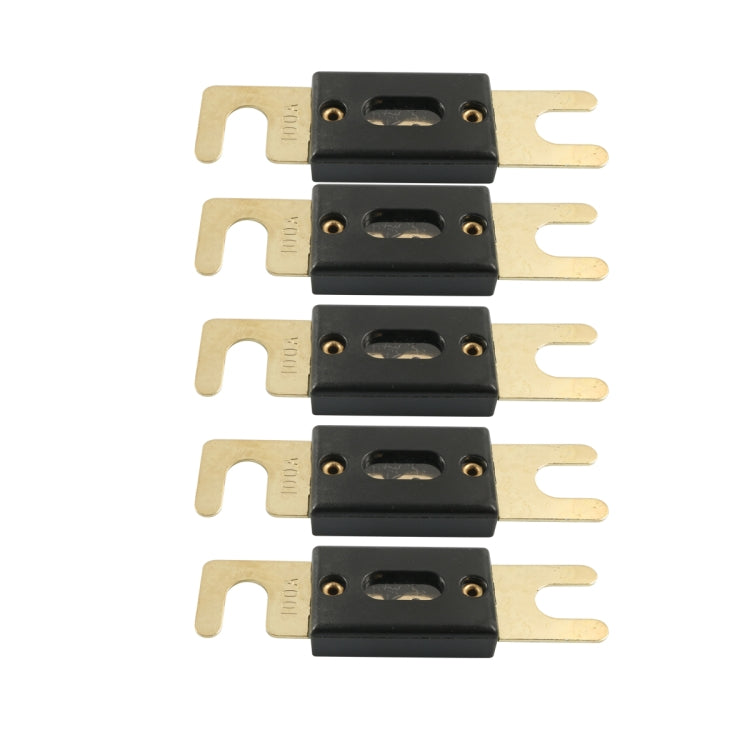 A6801 5 PCS 100A Gold-plated Large Forkbolt Car ANL Fuse - Fuse by PMC TechLife | Online Shopping South Africa | PMC TechLife | Buy Now Pay Later Mobicred