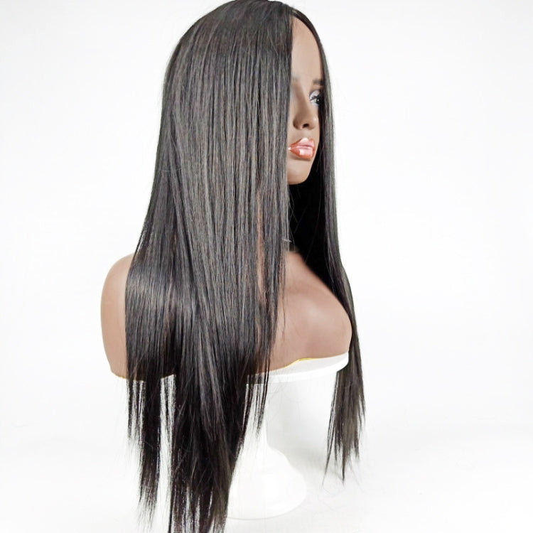 Centre-parted Long Straight Wig Headgear for Women(Black) - free shipping - PMC TechLife - Order now!