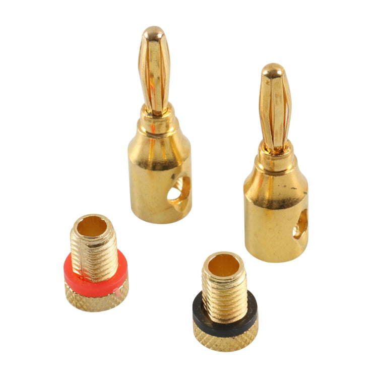 A6521 24 in 1 Car Gold-plated Red and Black 4mm Banana Head Audio Plug - Terminal connectors by PMC TechLife | Online Shopping South Africa | PMC TechLife | Buy Now Pay Later Mobicred