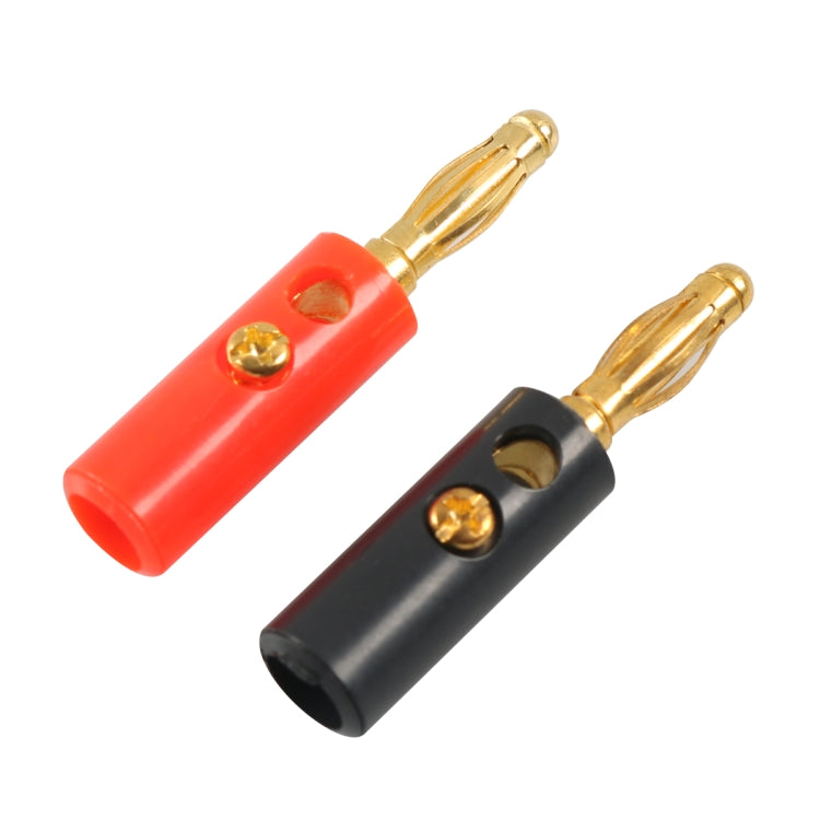 A6545 10 in 1 Car Red and Black Cover Gold-plated 4mm Banana Head Audio Plug - Terminal connectors by PMC TechLife | Online Shopping South Africa | PMC TechLife | Buy Now Pay Later Mobicred