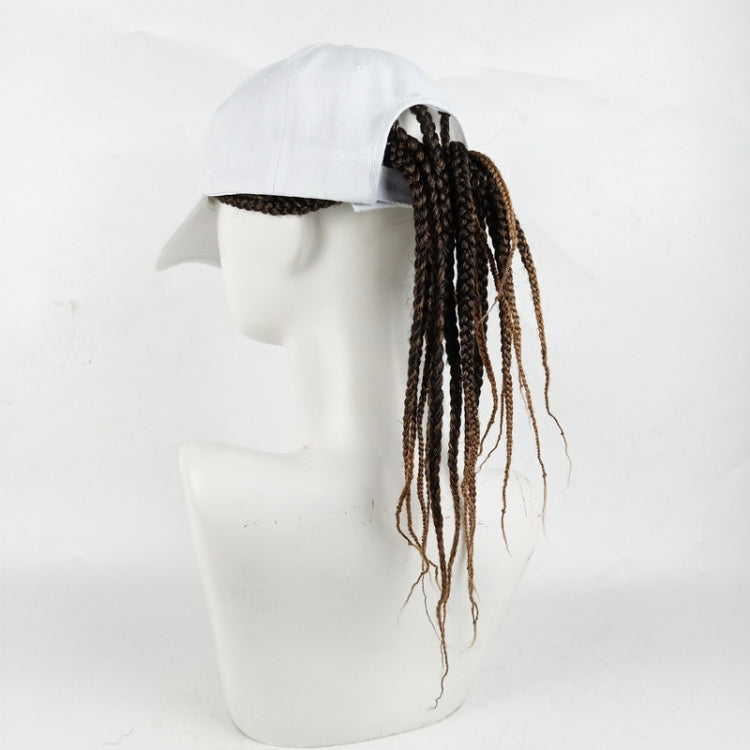 Dreadlocks Wig Hat One-piece Headgear for Men and Women, Style: White Cap(Black Braid About 45cm) - free shipping - PMC TechLife - Order now!