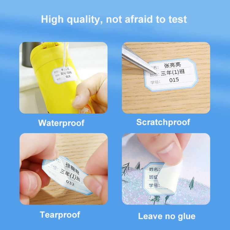 25 x 78mm  90 Sheets Thermal Label Data Cable Sort Stickers For NiiMbot D101 / D11(Red) - Printer Accessories by PMC TechLife | Online Shopping South Africa | PMC TechLife | Buy Now Pay Later Mobicred