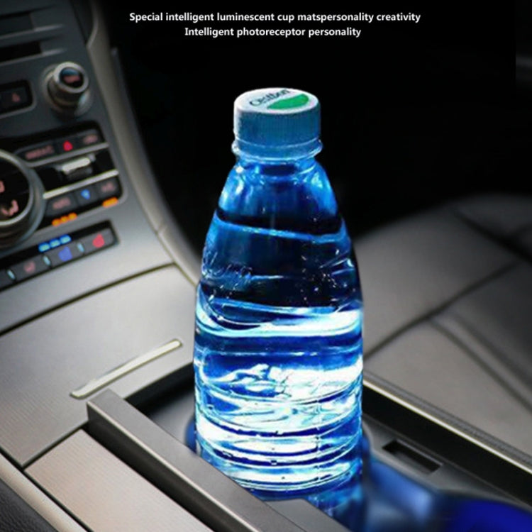 Car AcrylicColorful USB Charger Water Cup Groove LED Atmosphere Light(Christmas Tree) - Car Drink Holders by PMC TechLife | Online Shopping South Africa | PMC TechLife | Buy Now Pay Later Mobicred