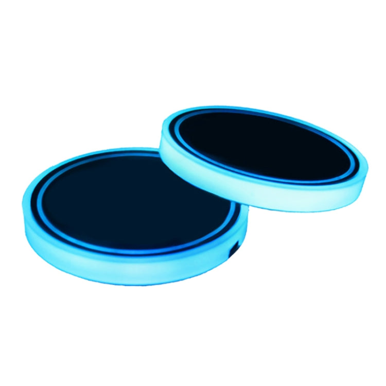 Car AcrylicColorful USB Charger Water Cup Groove LED Atmosphere Light(Christmas) - Car Drink Holders by PMC TechLife | Online Shopping South Africa | PMC TechLife | Buy Now Pay Later Mobicred