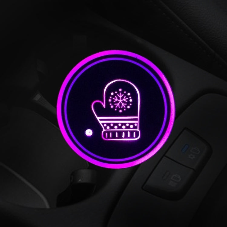 Car AcrylicColorful USB Charger Water Cup Groove LED Atmosphere Light(Glove) - Car Drink Holders by PMC TechLife | Online Shopping South Africa | PMC TechLife | Buy Now Pay Later Mobicred