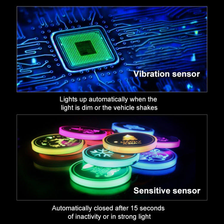 Car AcrylicColorful USB Charger Water Cup Groove LED Atmosphere Light(Glove) - Car Drink Holders by PMC TechLife | Online Shopping South Africa | PMC TechLife | Buy Now Pay Later Mobicred
