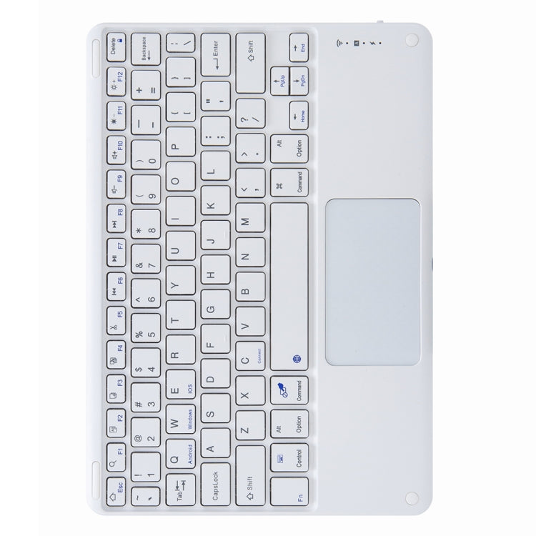H-102C Touch Bluetooth Keyboard Leather Case with Rear Three-fold Holder For iPad 10.2 2020 & 2019 / Pro 10.5 inch(Purple) - Universal by PMC TechLife | Online Shopping South Africa | PMC TechLife
