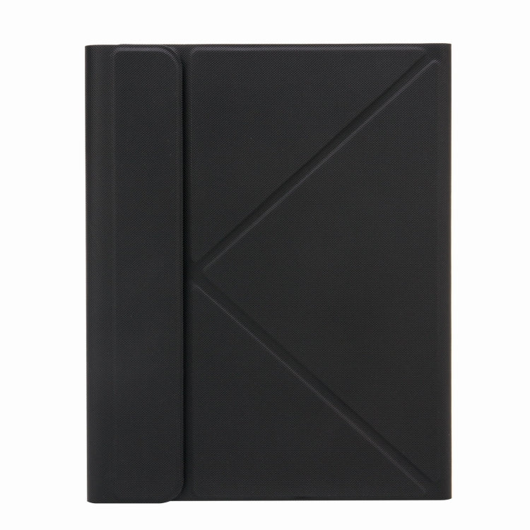H-102S Monochrome Backlight Bluetooth Keyboard Leather Case with Rear Three-fold Holder For iPad 10.2 2020 & 2019 / Pro 10.5 inch(Black) - Universal by PMC TechLife | Online Shopping South Africa | PMC TechLife | Buy Now Pay Later Mobicred