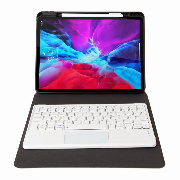 H-109C Touch Bluetooth Keyboard Leather Case with Rear Three-fold Holder For iPad Pro 11 inch 2021 & 2020 & 2018 / Air 2020 10.9(Pink Blue) - Universal by PMC TechLife | Online Shopping South Africa | PMC TechLife