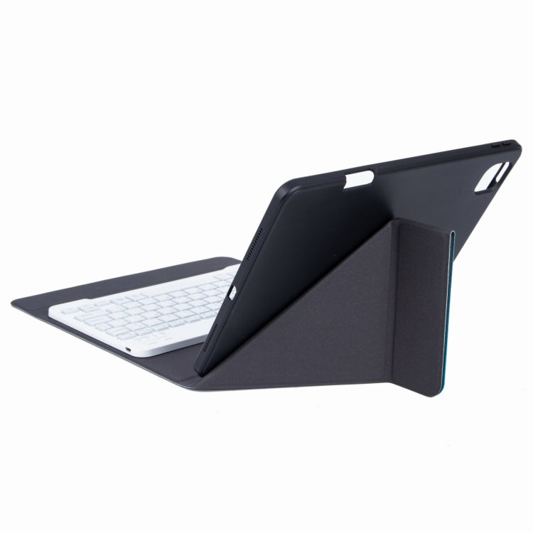 H-102 Bluetooth Keyboard Leather Case with Rear Three-fold Holder For iPad 10.2 2020 & 2019 / Pro 10.5 inch(Pink Blue) - Universal by PMC TechLife | Online Shopping South Africa | PMC TechLife