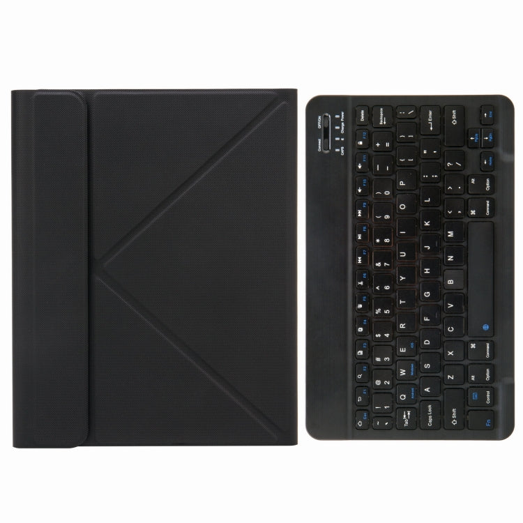 H-097 Bluetooth Keyboard Leather Case with Rear Three-fold Holder For iPad 9.7 2018 & 2017(Black) - Universal by PMC TechLife | Online Shopping South Africa | PMC TechLife