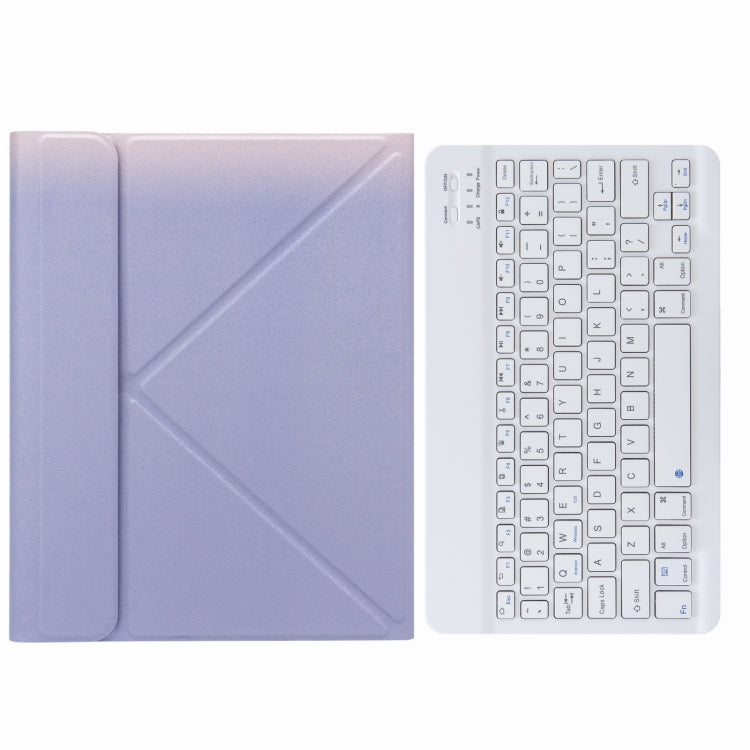 H-109 Bluetooth Keyboard Leather Case with Rear Three-fold Holder For iPad Pro 11 inch 2021 & 2020 & 2018 / Air 2020 10.9(Purple) - Universal by PMC TechLife | Online Shopping South Africa | PMC TechLife