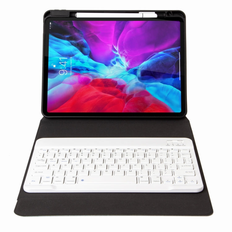 H-109 Bluetooth Keyboard Leather Case with Rear Three-fold Holder For iPad Pro 11 inch 2021 & 2020 & 2018 / Air 2020 10.9(Pink Blue) - Universal by PMC TechLife | Online Shopping South Africa | PMC TechLife