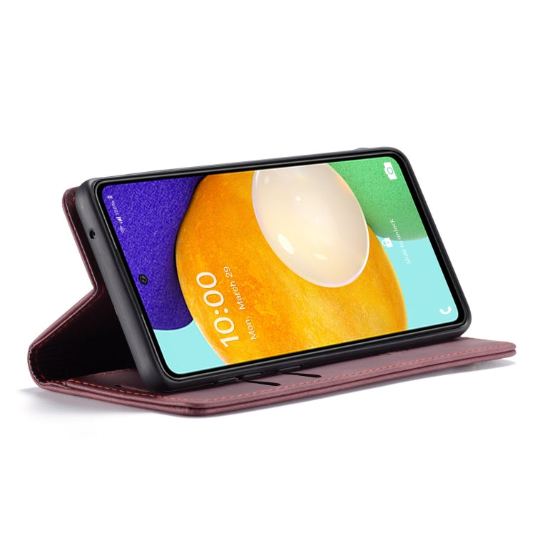 For Samsung Galaxy A53 5G CaseMe 013 Multifunctional Horizontal Flip Leather Phone Case(Wine Red) - free shipping - PMC Jewellery - Order now!