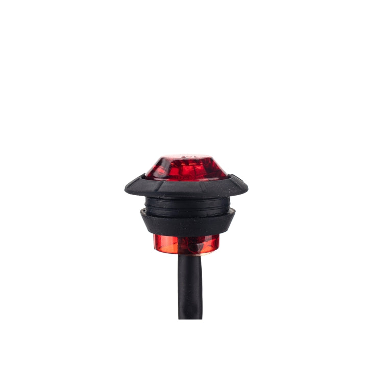 A5015 15 in 1 Red + Amber + White Light Truck Trailer LED Round Side Marker Lamp - Warning Lights by PMC TechLife | Online Shopping South Africa | PMC TechLife | Buy Now Pay Later Mobicred