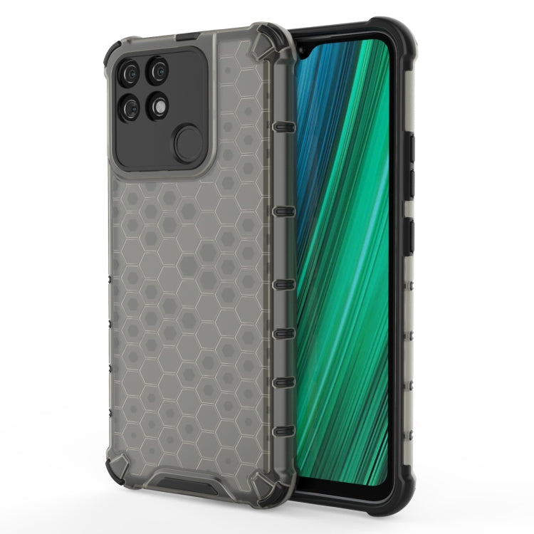 For OPPO Realme Narzo 50A Honeycomb PC + TPU Phone Case(Black) - Realme Cases by PMC TechLife | Online Shopping South Africa | PMC TechLife | Buy Now Pay Later Mobicred