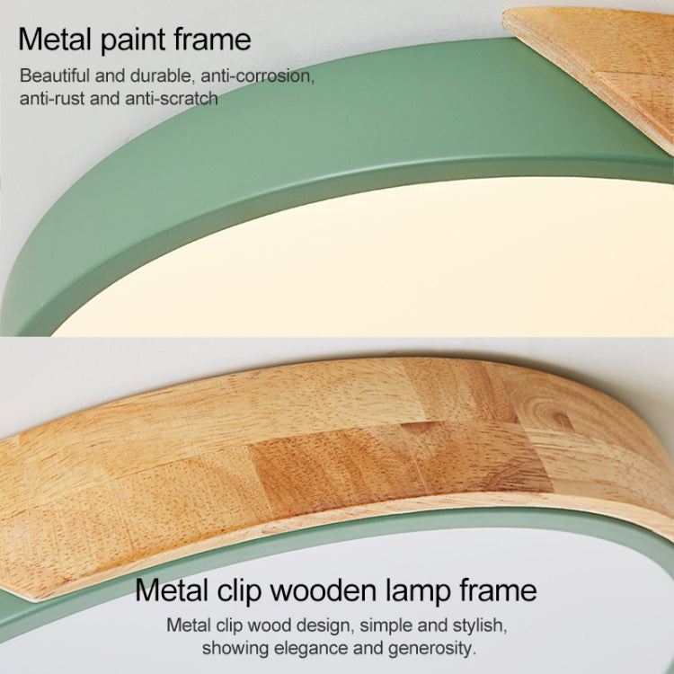 Wood Macaron LED Round Ceiling Lamp, White Light, Size:60cm(White) - Celling Lights & Chandeliers by PMc TechLife | Online Shopping South Africa | PMc TechLife | Buy Now Pay Later Mobicred