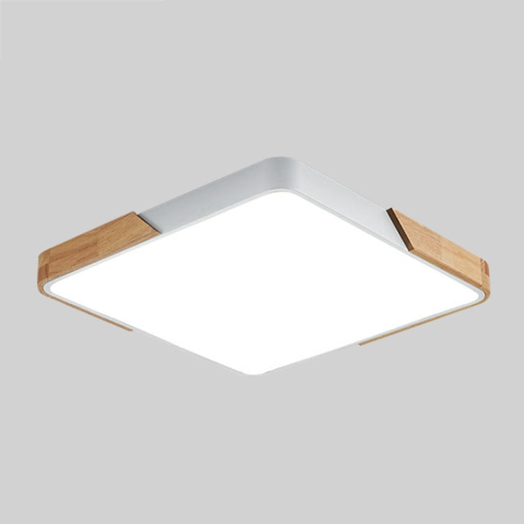 Wood Macaron LED Square Ceiling Lamp, White Light, Size:40cm(White) - Celling Lights & Chandeliers by PMc TechLife | Online Shopping South Africa | PMc TechLife | Buy Now Pay Later Mobicred