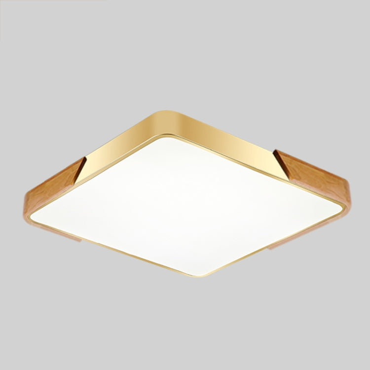 Wood Macaron LED Square Ceiling Lamp, White Light, Size:50cm(Gold) - Celling Lights & Chandeliers by PMc TechLife | Online Shopping South Africa | PMc TechLife | Buy Now Pay Later Mobicred