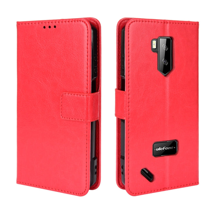 For Ulefone Armor X9 Retro Crazy Horse Texture Leather Phone Case(Red) - Ulefone Cases by PMC Jewellery | Online Shopping South Africa | PMC Jewellery | Buy Now Pay Later Mobicred