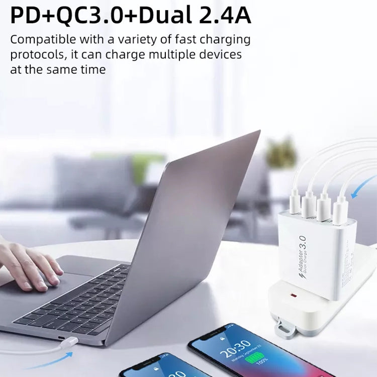A3 PD 18W USB-C / Type-C + QC3.0 USB + Dual USB Interface Travel Charger - free shipping - PMC Jewellery - Order now!