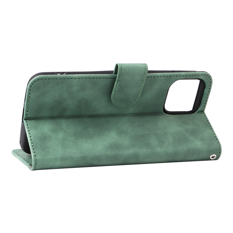 For Ulefone Note 6 Skin Feel Magnetic Flip Leather Phone Case(Green) - Ulefone Cases by PMC Jewellery | Online Shopping South Africa | PMC Jewellery | Buy Now Pay Later Mobicred