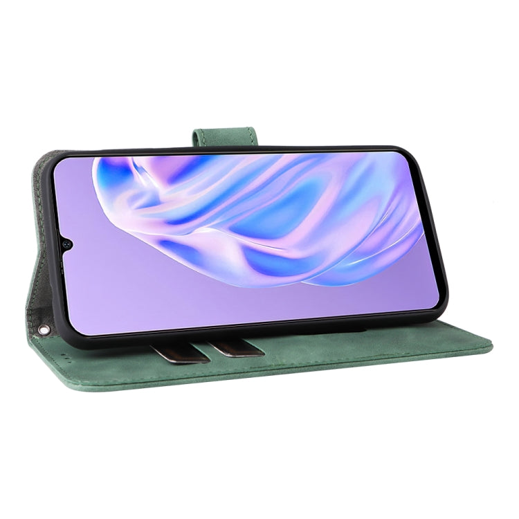 For Ulefone Note 6 Skin Feel Magnetic Flip Leather Phone Case(Green) - Ulefone Cases by PMC Jewellery | Online Shopping South Africa | PMC Jewellery | Buy Now Pay Later Mobicred