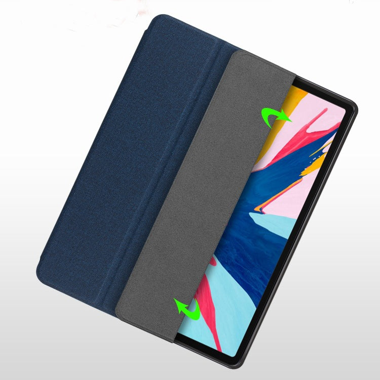 For iPad Pro 10.5 Mutural Exquisite Series Cloth Texture PU+TPU Leather Case with 3-Fold Holder & Pen Slot & Sleep & Wake-up Function(Green) - free shipping - PMC TechLife - Order now!