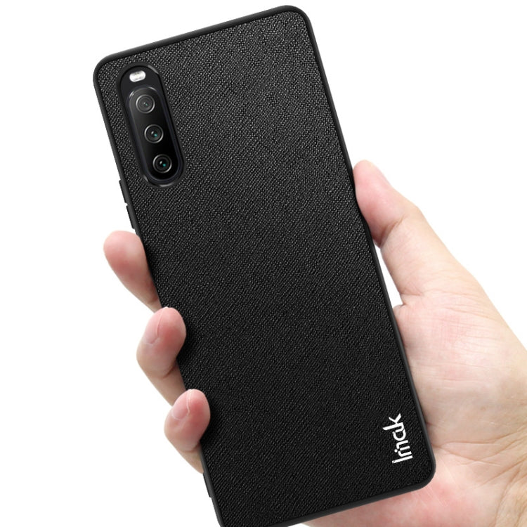 For Sony Xperia 10 III imak LX-5 Series PC + TPU Case with Screen Protector(Cross Texture) - Sony Cases by imak | Online Shopping South Africa | PMC TechLife | Buy Now Pay Later Mobicred