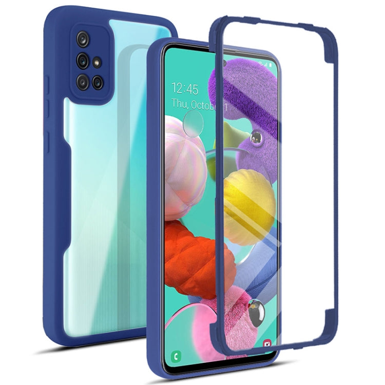 For Samsung Galaxy A51 4G Acrylic + TPU 360 Degrees Full Coverage Shockproof Phone Case(Blue) - free shipping - PMC TechLife - Order now!