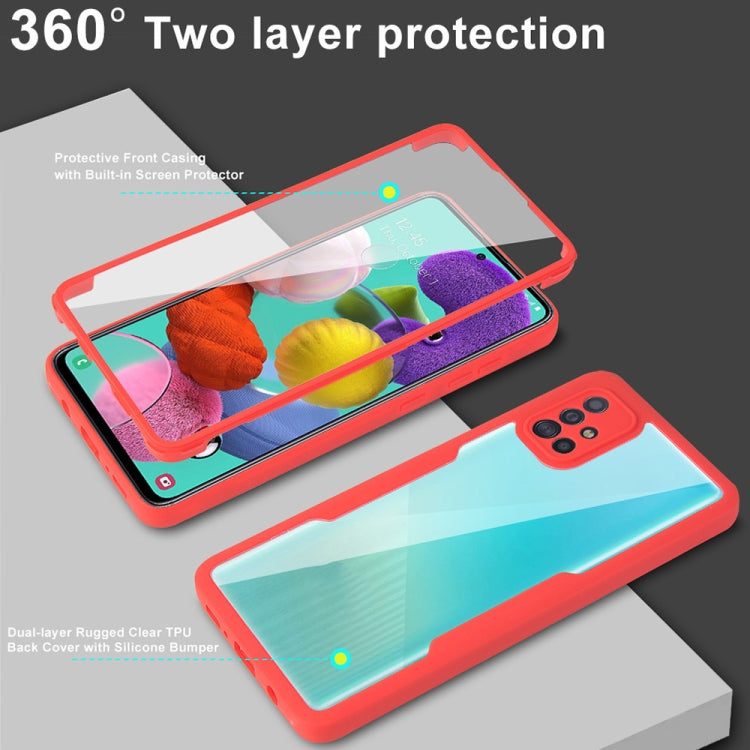 For Samsung Galaxy A51 4G Acrylic + TPU 360 Degrees Full Coverage Shockproof Phone Case(Blue) - free shipping - PMC TechLife - Order now!