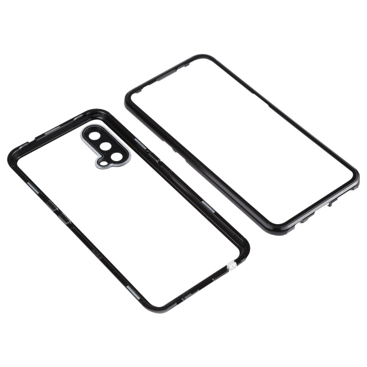 For OnePlus Nord CE 5G Full Cover Magnetic Metal Tempered Glass Phone Case(Black) - OnePlus Cases by PMC TechLife | Online Shopping South Africa | PMC TechLife