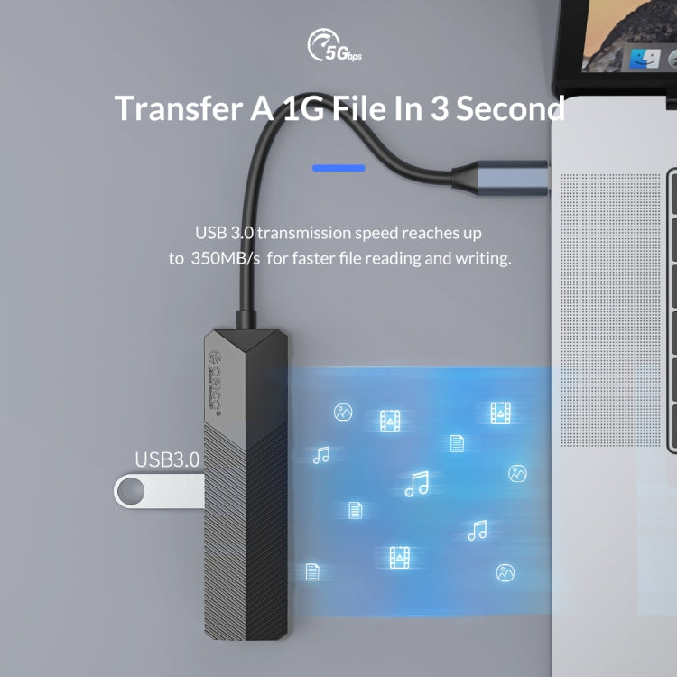 ORICO MDK-6P-GY-BP 6 In 1 Type-C / USB-C Multifunctional Docking Station(Grey) - free shipping - PMC Jewellery - Order now!