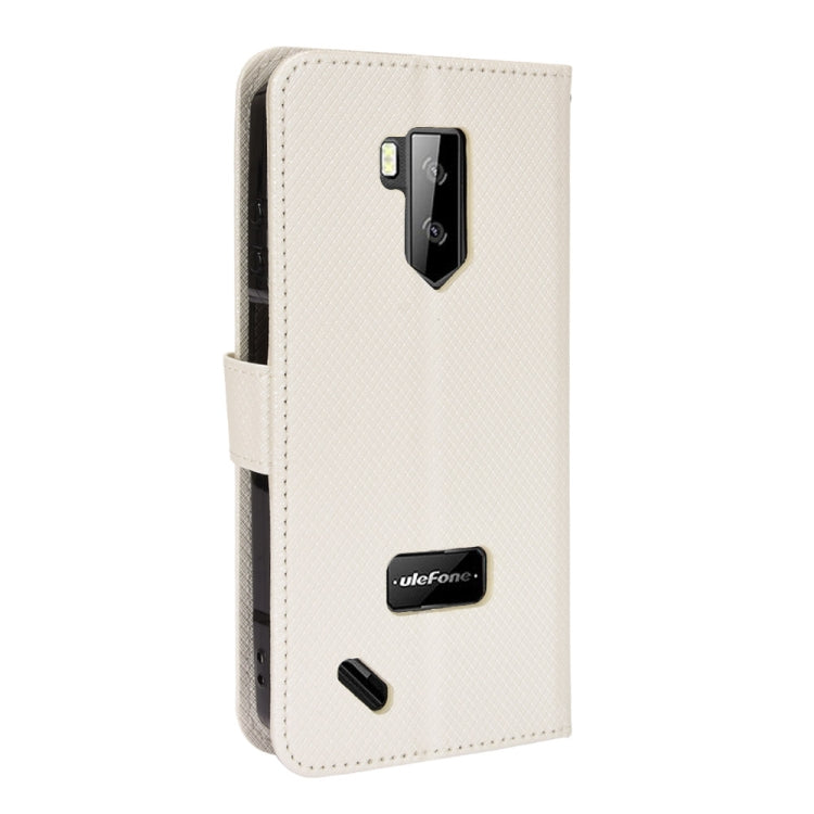 For Ulefone Armor X9 Diamond Texture Leather Phone Case(White) - Ulefone Cases by PMC Jewellery | Online Shopping South Africa | PMC Jewellery | Buy Now Pay Later Mobicred