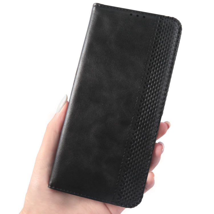 For Doogee S96 Pro Magnetic Buckle Retro Texture Leather Phone Case(Black) - Doogee Cases by PMC TechLife | Online Shopping South Africa | PMC TechLife | Buy Now Pay Later Mobicred