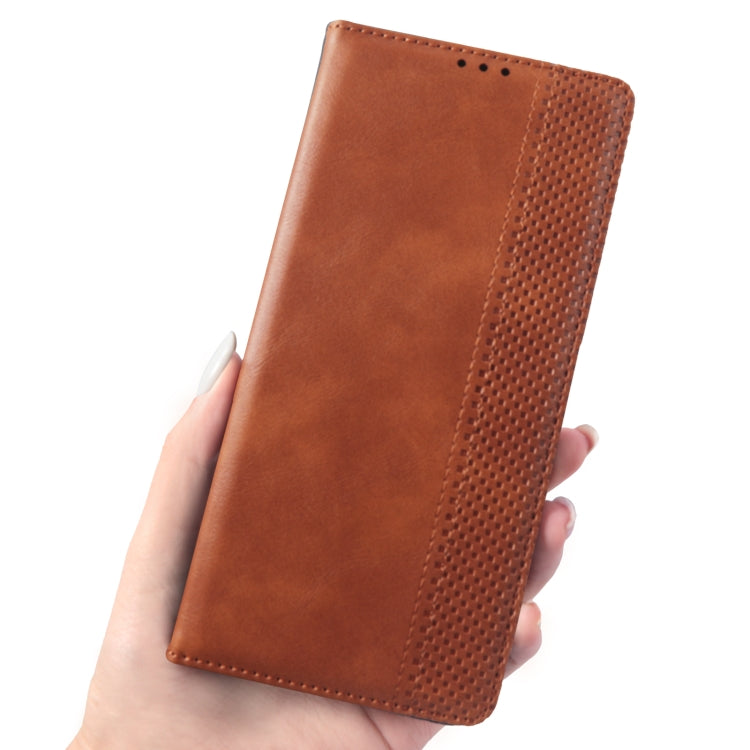 For Doogee S96 Pro Magnetic Buckle Retro Texture Leather Phone Case(Brown) - Doogee Cases by PMC TechLife | Online Shopping South Africa | PMC TechLife | Buy Now Pay Later Mobicred