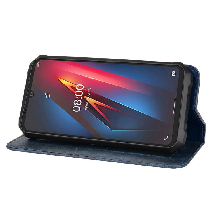 For Ulefone Armor 8 Magnetic Buckle Retro Texture Leather Phone Case(Blue) - Ulefone Cases by PMC Jewellery | Online Shopping South Africa | PMC Jewellery | Buy Now Pay Later Mobicred