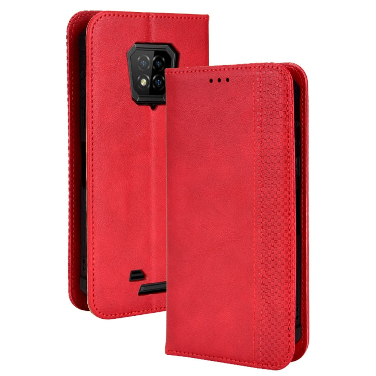 For Ulefone Armor 8 Magnetic Buckle Retro Texture Leather Phone Case(Red) - Ulefone Cases by PMC Jewellery | Online Shopping South Africa | PMC Jewellery | Buy Now Pay Later Mobicred
