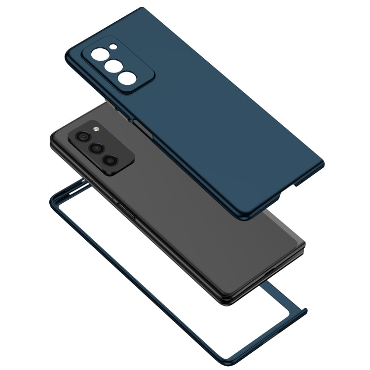 For Samsung Galaxy Z Fold2 5G Armor Foldable Phone Case(Dark Blue) - Galaxy Phone Cases by PMC TechLife | Online Shopping South Africa | PMC TechLife