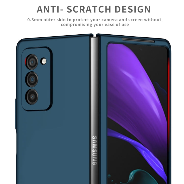 For Samsung Galaxy Z Fold2 5G Armor Foldable Phone Case(Dark Blue) - Galaxy Phone Cases by PMC TechLife | Online Shopping South Africa | PMC TechLife