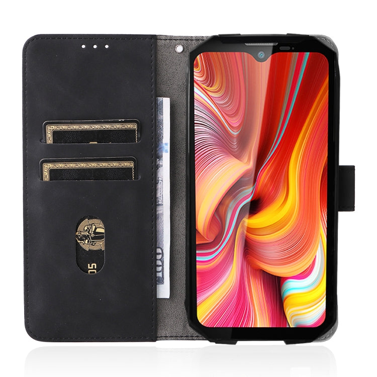 For DOOGEE S96 Pro Skin Feel Magnetic Buckle Calf Texture PU Phone Case(Black) - Doogee Cases by PMC TechLife | Online Shopping South Africa | PMC TechLife | Buy Now Pay Later Mobicred