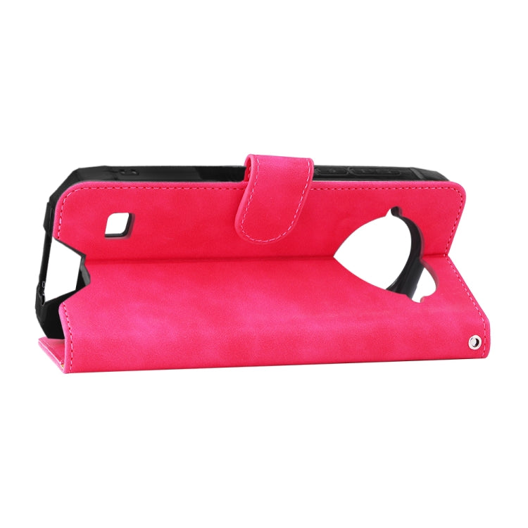 For DOOGEE S96 Pro Skin Feel Magnetic Buckle Calf Texture PU Phone Case(Rose Red) - Doogee Cases by PMC TechLife | Online Shopping South Africa | PMC TechLife | Buy Now Pay Later Mobicred