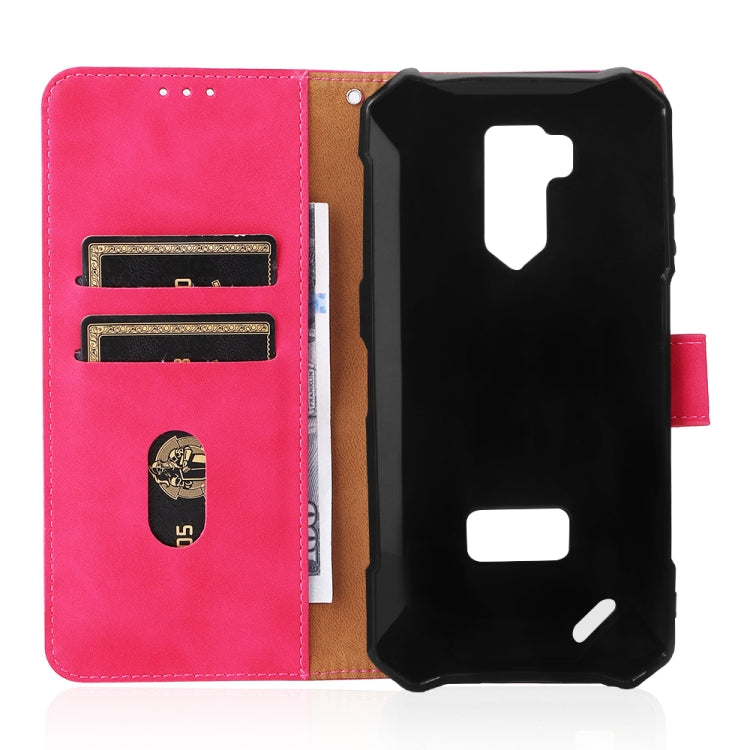 For Ulefone Armor X9 Skin Feel Magnetic Buckle Calf Texture PU Phone Case(Rose Red) - Ulefone Cases by PMC Jewellery | Online Shopping South Africa | PMC Jewellery | Buy Now Pay Later Mobicred