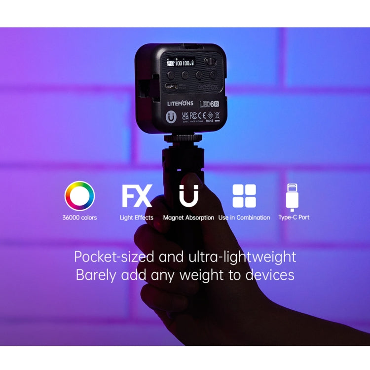 Godox LED-6BI LED Video Shoot Light - free shipping - PMC TechLife - Order now!