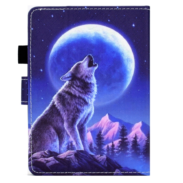 For Amazon Kindle Paperwhite 5 Sewing Pen Slot Leather Tablet Case(Night Wolf) - Amazon by PMC TechLife | Online Shopping South Africa | PMC TechLife