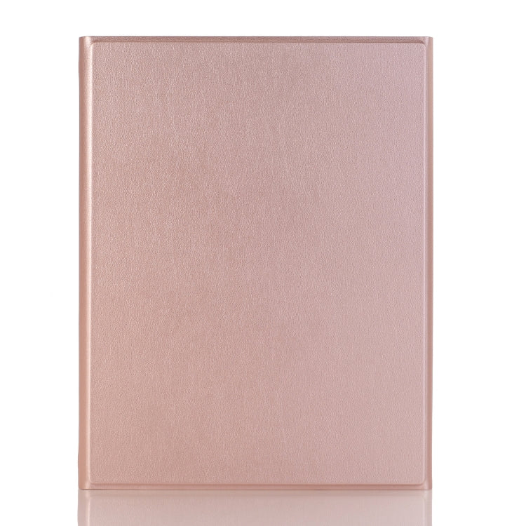 A08B Bluetooth Keyboard Leather Case with Holder & TPU Pen Slot For Samsung Galaxy Tab A8 10.5 2021 SM-X205 / SM-X200(Rose Gold) - Samsung Keyboard by PMC TechLife | Online Shopping South Africa | PMC TechLife