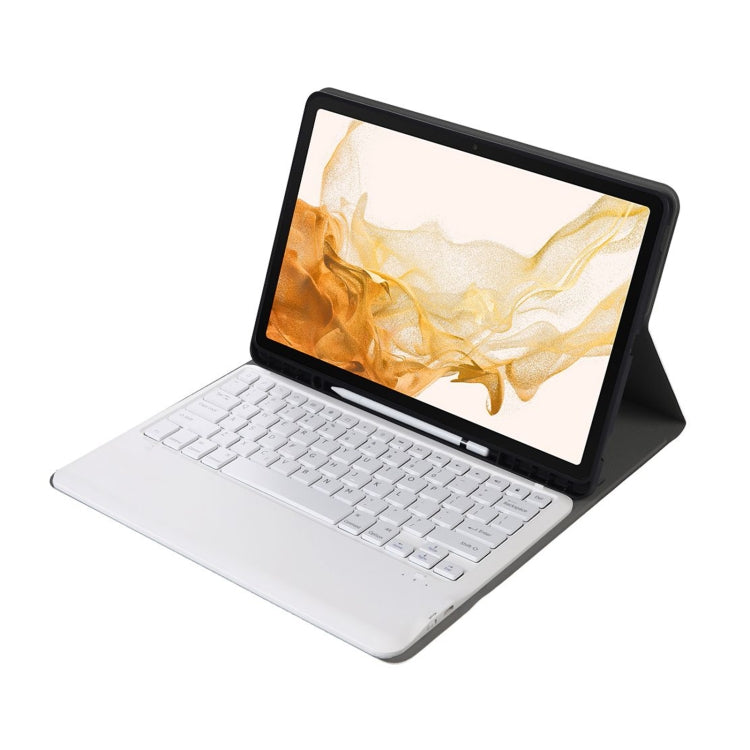 A800B Split Bluetooth Keyboard Leather Case with Holder & Pen Slot For Samsung Galaxy Tab S8+ X800(Gold) - Samsung Keyboard by PMC TechLife | Online Shopping South Africa | PMC TechLife