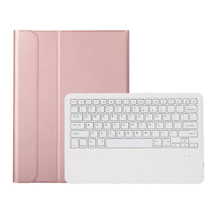 A800B Split Bluetooth Keyboard Leather Case with Holder & Pen Slot For Samsung Galaxy Tab S8+ X800(Rose Gold) - Samsung Keyboard by PMC TechLife | Online Shopping South Africa | PMC TechLife
