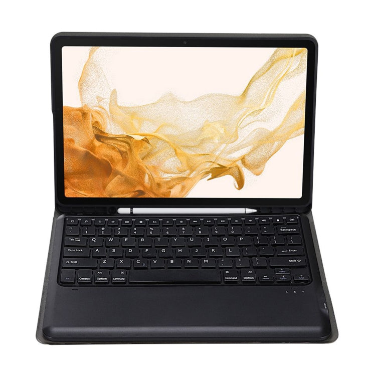 A800B Split Bluetooth Keyboard Leather Case with Holder & Pen Slot For Samsung Galaxy Tab S8+ X800(Blue) - Samsung Keyboard by PMC TechLife | Online Shopping South Africa | PMC TechLife