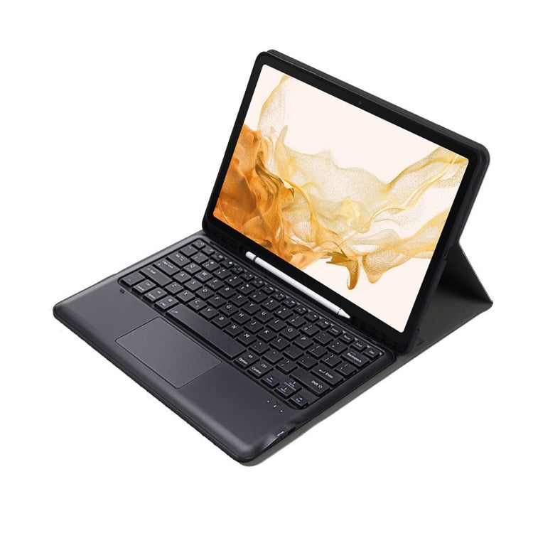 A800B-A Split Bluetooth Keyboard Leather Case with Holder & Pen Slot & Touchpad For Samsung Galaxy Tab S8+ X800(Gold) - Samsung Keyboard by PMC TechLife | Online Shopping South Africa | PMC TechLife